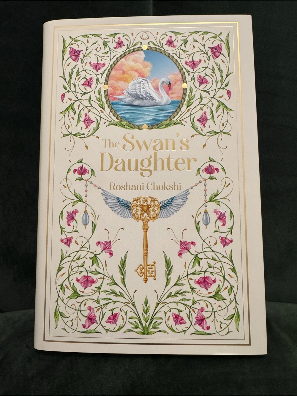 The Swan's Daughter by Roshani Chokshi — Decorative White & Pink Hardcover
